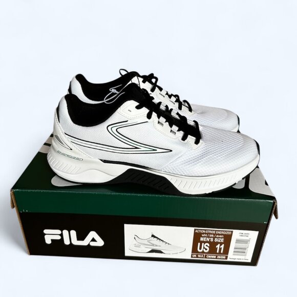 Fila Men's Action Stride Energized Sneaker White Size 11 - Picture 1 of 9